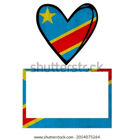 All world countries A-Z. Universal elements for design on white background. Democratic Republic of the Congo