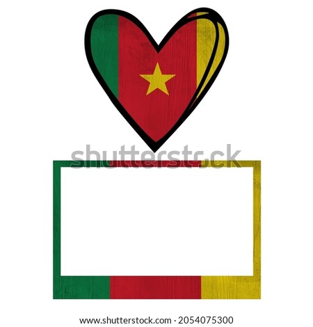 All world countries A-Z. Universal elements for design on white background. Cameroon