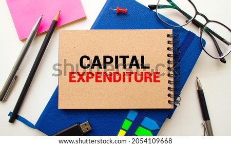 text Capital Expenditure on noteboock