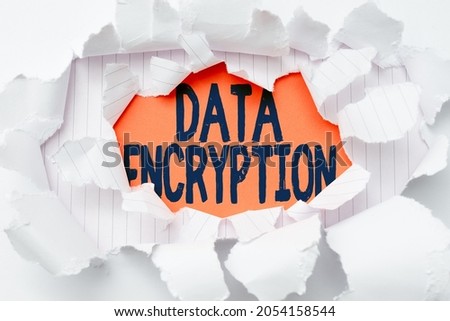 Conceptual caption Data Encryption. Conceptual photo Symmetrickey algorithm for the encrypting electronic data Breaking Writers Block, Presenting Different Result, Display A New Approach
