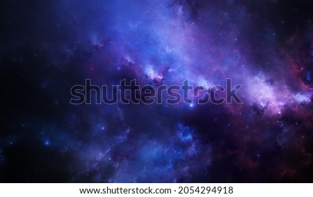 Neon Nebula, high resolution (13k) background for sci-fi and gaming related content Royalty-Free Stock Photo #2054294918