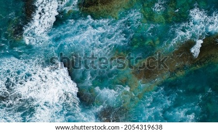 Aerial Images of Ocean and Beach together with passing Ocean Roads