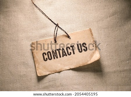 Words with contact us Business Concept idea