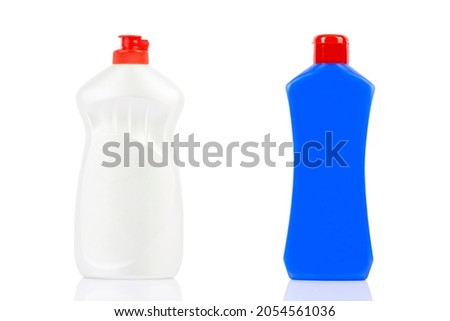 detergent packaging on a white background.File contains clipping path