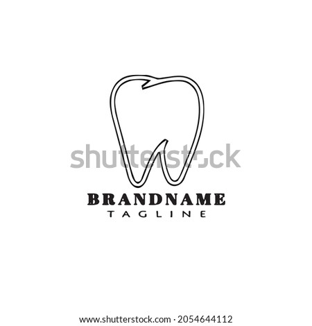 dental logo icon design modern vector illustration