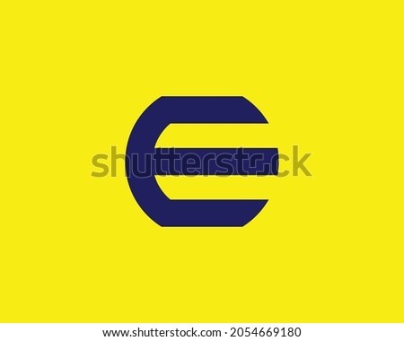 E letter logo design vector template