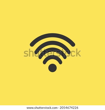 Modern flat icons wifi, signal, mobile data in trendy flat style isolated on background. Clock icon page symbol for your website design Clock icon logo, app, UI.