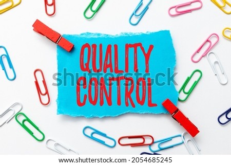 Sign displaying Quality Control. Business showcase insure that product or service sold due to standards Creative Home Recycling Ideas And Designs Concepts Trash To Cash Idea
