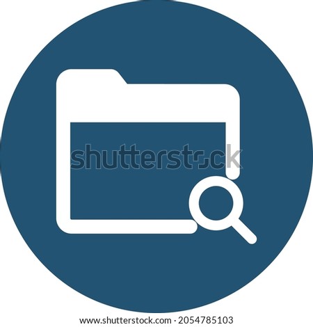 Folder search Isolated Vector icon which can easily modify or edit

