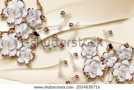  3d Wallpaper With Beautiful Flower Beautiful Abstract Background Wallpaper