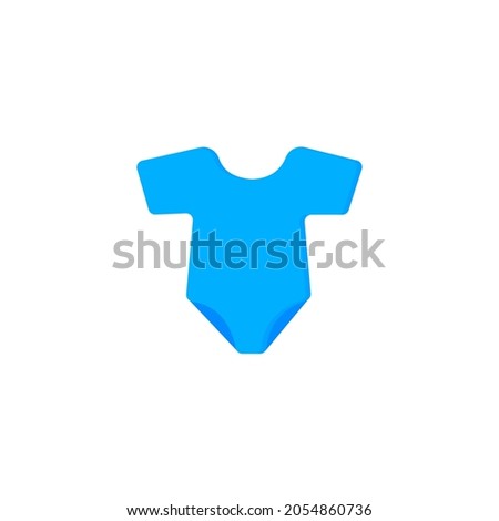 baby rompers isolated illustration. rompers flat icon on white background. rompers clipart.