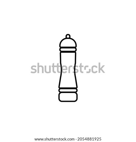 pepper grinder icon, pepper vector, grinder illustration