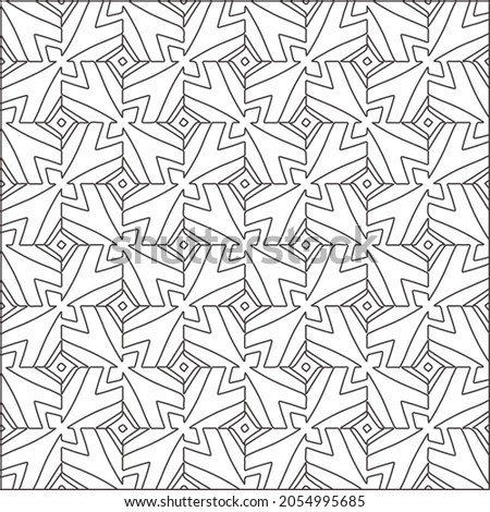 
Vector geometric pattern. Repeating elements stylish background abstract ornament for wallpapers and backgrounds. Black and white pattern.