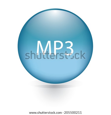 MP3 blue button