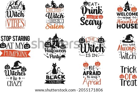 Halloween Bundle 12 Clean Designs Shirt Typography Design 
