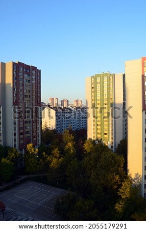 View of a high rise mass housing estate