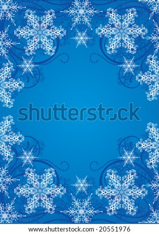 blue winter frame