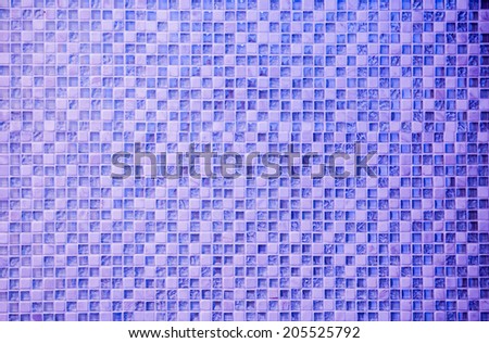 Purple mosaic wall 