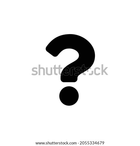 question Icon. Flat style design isolated on white background. Vector illustration