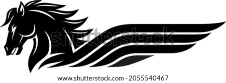 Symbol of Black Winged Horse