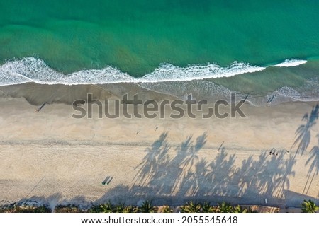 Aerial View of Colva Beach Goa