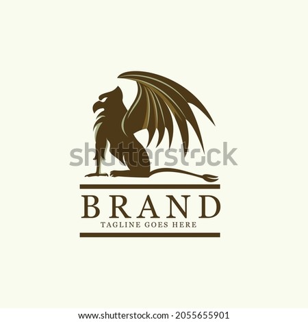 Badges Royal Griffin Heraldic Logo