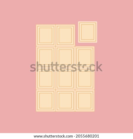 Simple And Cute White Chocolate Clip Art