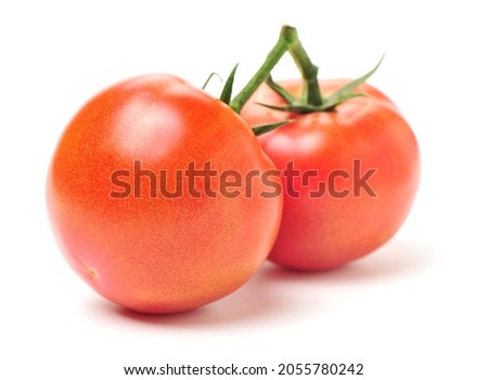 fresh tomato isolated on white background