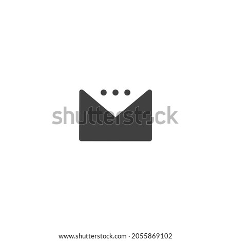 Outline email icon. Open the envelope pictogram. Security symbol, mobile app. Editable strokes. Vector illustration.