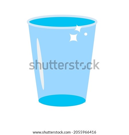 Drinking glass. Vector icon, isolated clip art