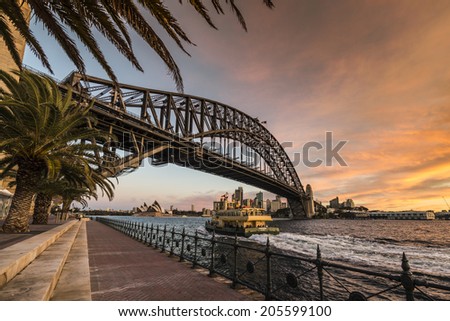 Sydney Harbour Bridge in Sydney, The Harbour Bridge is the world's widest long-span bridge.