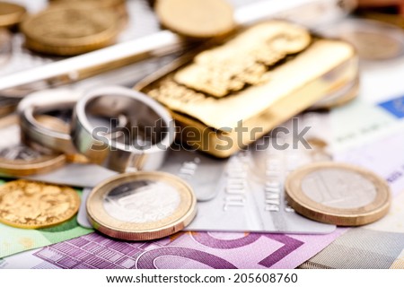 Various valuables Royalty-Free Stock Photo #205608760