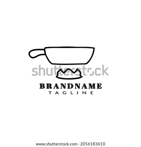 boiling water logo cartoon icon design template modern isolated vector illustration