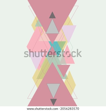Abstract geometric decorative triangles, Vector geometric background, can be used for wallpaper leaflet, template, poster, backdrop, book cover, and Web Site Design.