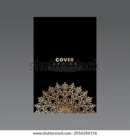 Cover   banner or card template and background with mandala