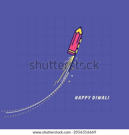 A creative Happy Diwali thyme for education institute. Online education. Royalty-Free Stock Photo #2056316669