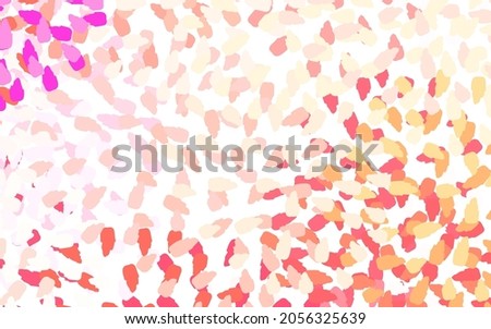 Light Pink, Yellow vector pattern with random forms. Simple colorful illustration with abstract gradient shapes. Elegant design for wallpapers.