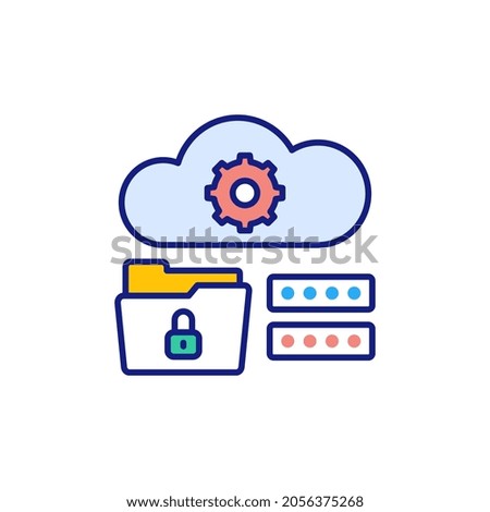 Cloud Service icon in vector. Logotype