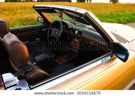 Mercedes Benz R107 380 SL Germany Veterans roadster back side Royalty-Free Stock Photo #2056516670