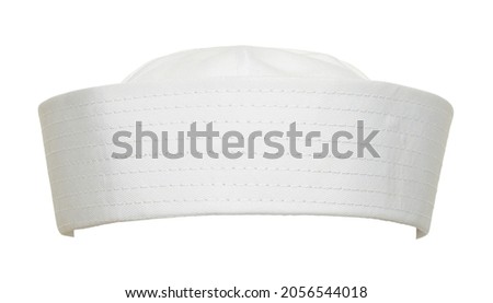 White Sailor Hat Front View Cut Out. Royalty-Free Stock Photo #2056544018