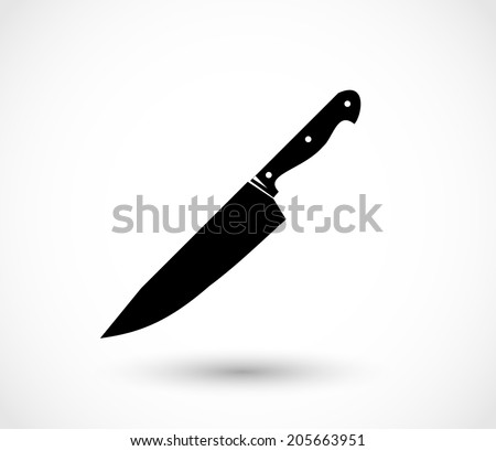 Knife icon vector Royalty-Free Stock Photo #205663951