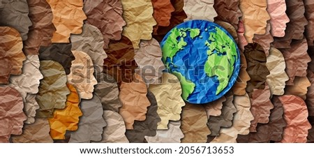 Earth day diversity and cultural celebration as diverse global cultures and multi-cultural unity. Royalty-Free Stock Photo #2056713653