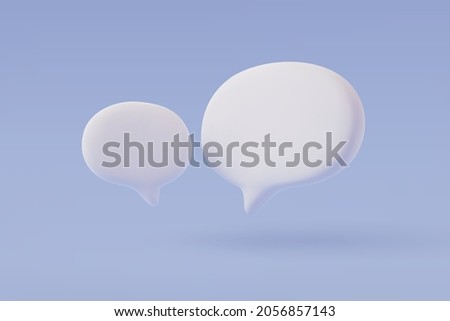 3D speech bubble. vector talking box, chatting box, message dialog balloon, EPS 10 vector