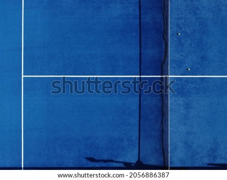 zenithal aerial view of a paddle tennis court
 Royalty-Free Stock Photo #2056886387