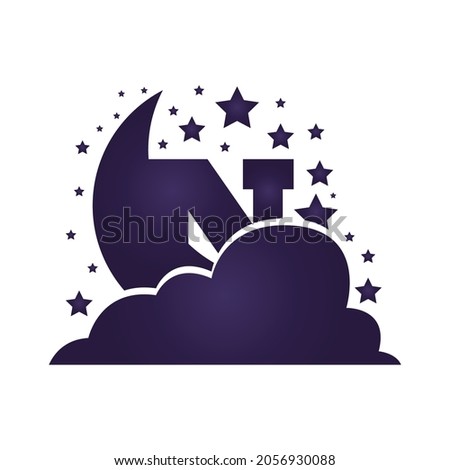 Letter N Night Logo Concept designing