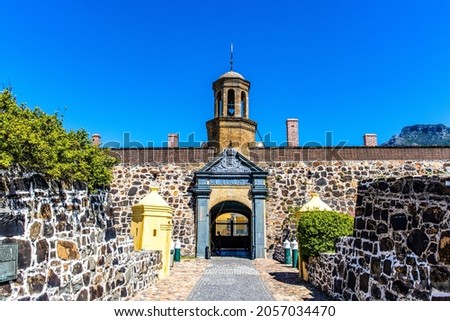 Entrance of the Castle of Good Hope in Cape Town, South Africa, Africa Royalty-Free Stock Photo #2057034470