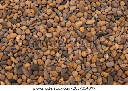 Close up Photo of Pea Gravel or stone use for background,wallpaper,pattern.
