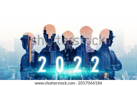 New year concept of 2022. New year's card. Professional business.
