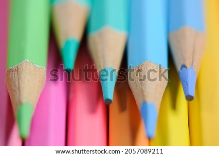 Close-up of set of color pencils