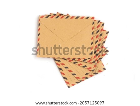 envelopes for letters on a white background
